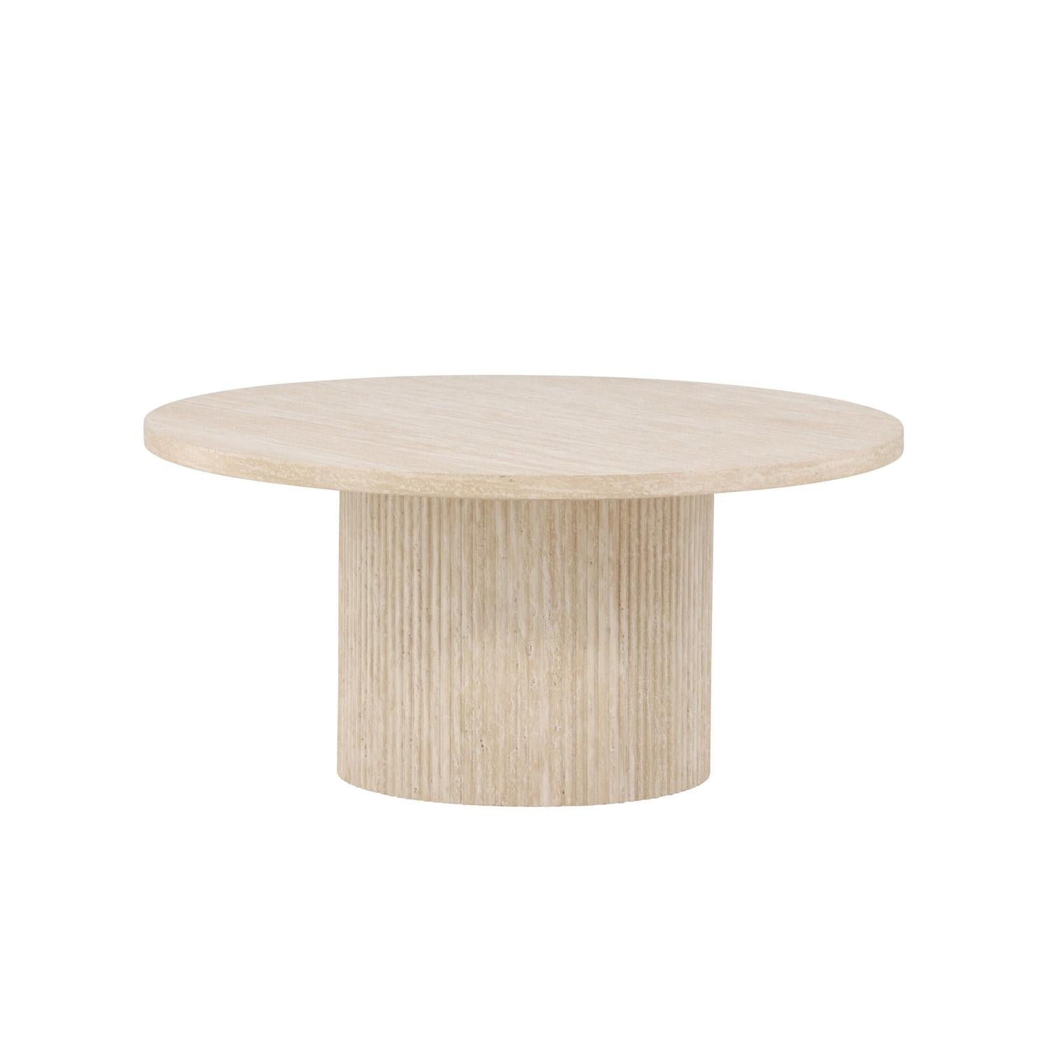 Couchtisch Härön Ø80cm - Beige-Couchtisch-Venture Home-le canapé