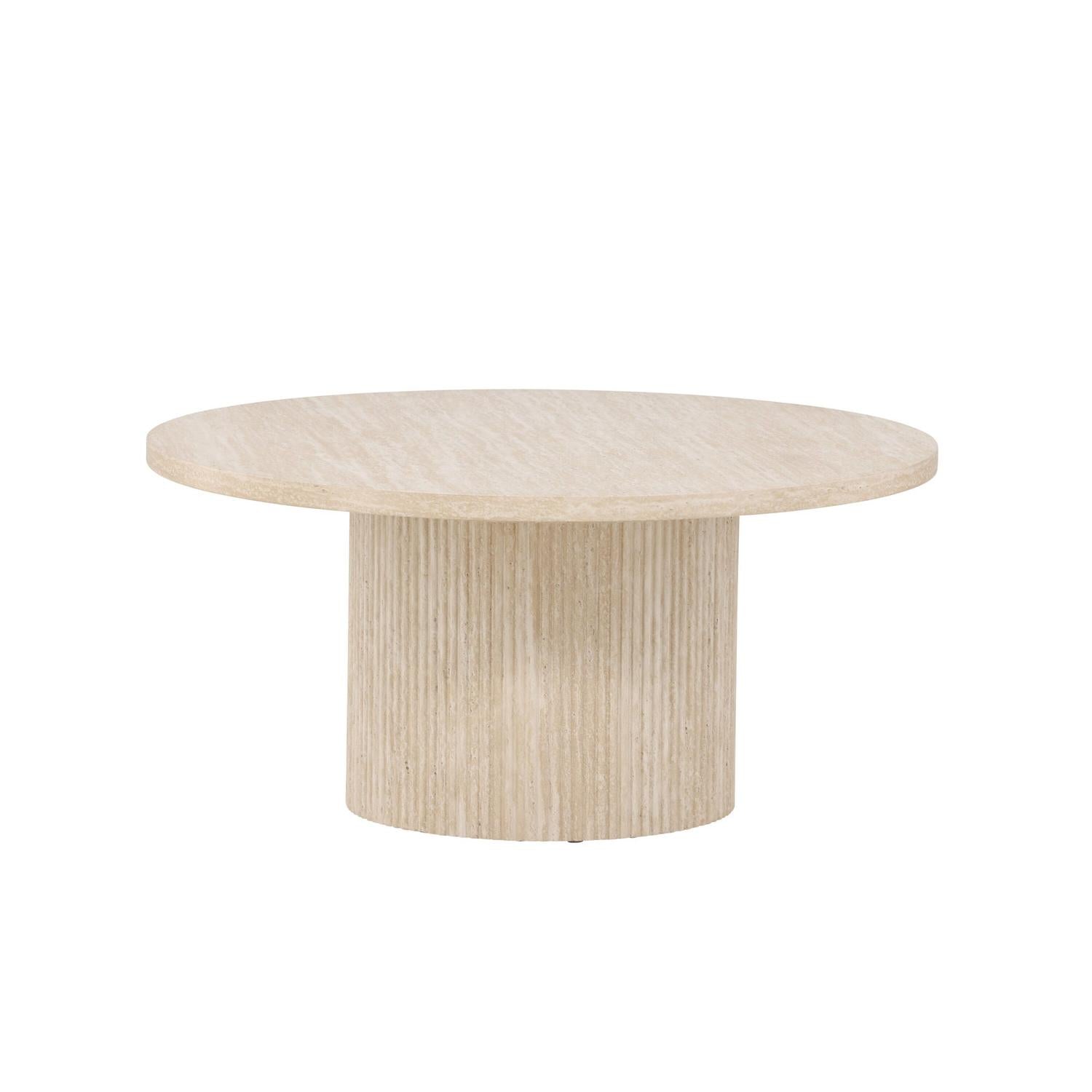 Couchtisch Härön Ø80cm - Beige-Couchtisch-Venture Home-le canapé