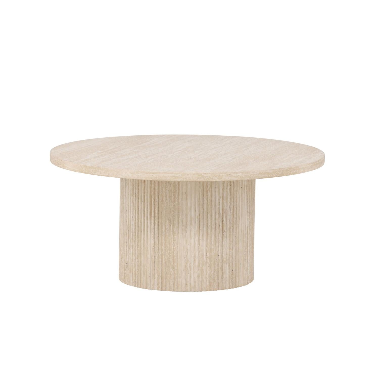 Couchtisch Härön Ø80cm - Beige-Couchtisch-Venture Home-le canapé