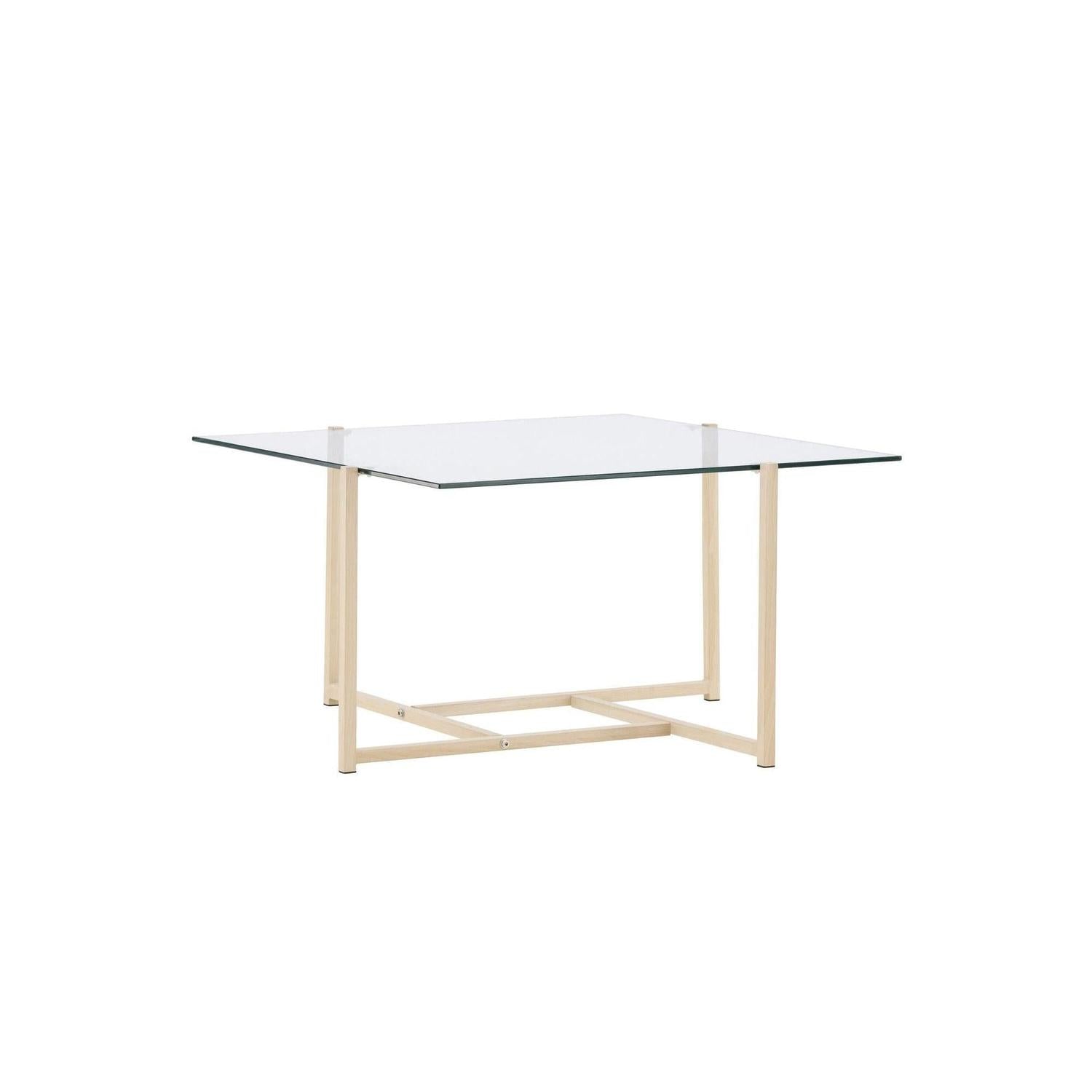 Couchtisch Hybrid 80cm aus Glas - Gold-Couchtisch-Venture Home-le canapé
