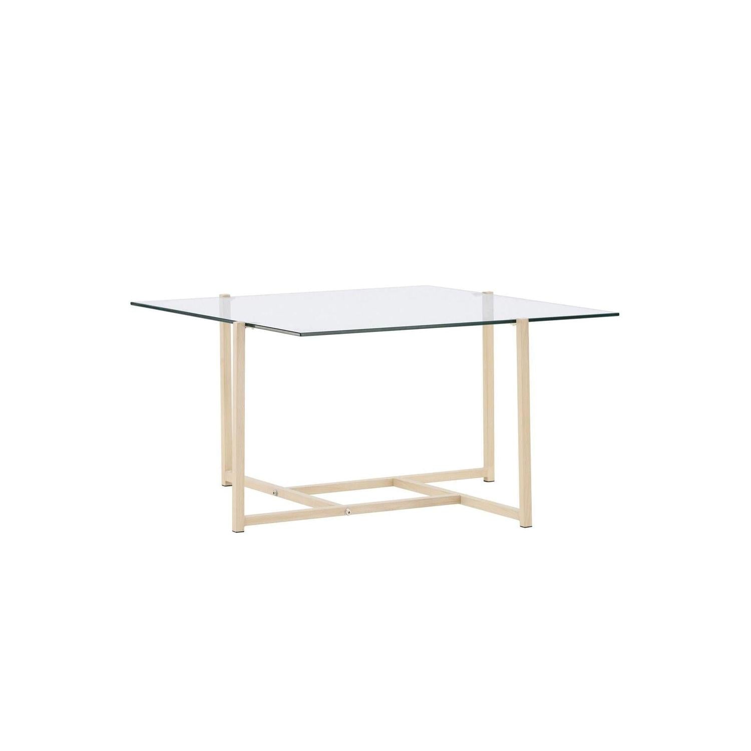 Couchtisch Hybrid 80cm aus Glas - Gold-Couchtisch-Venture Home-le canapé