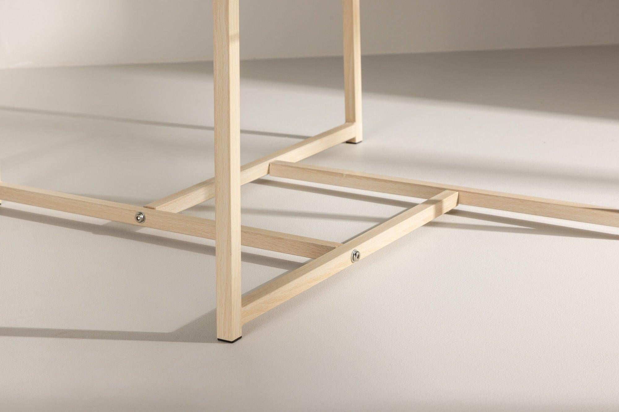 Couchtisch Hybrid 80cm - Glas-Couchtisch-Venture Home-le canapé