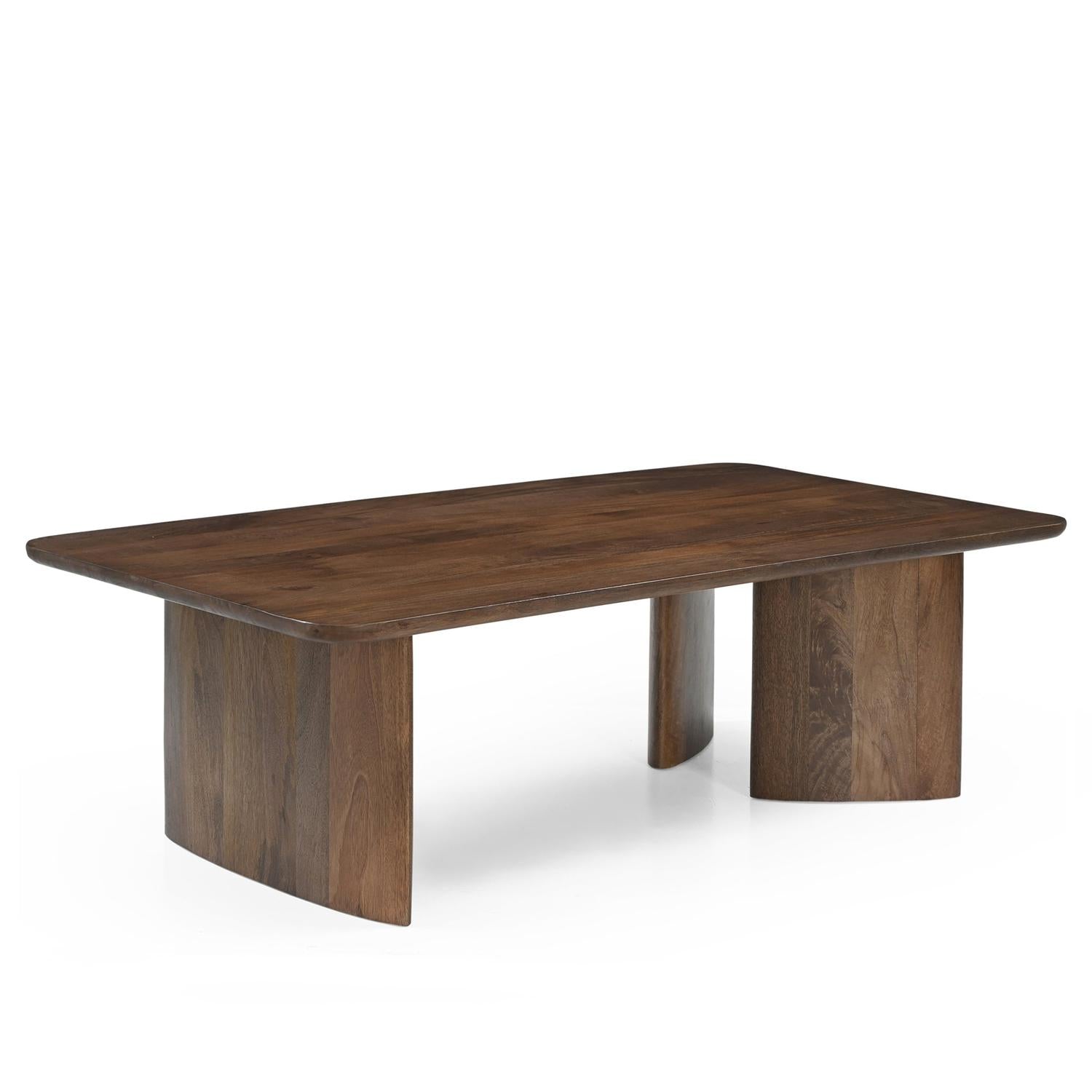 Couchtisch Jade aus Mangoholz 130cm - Dunkelbraun-Couchtische-Benoa-le canapé