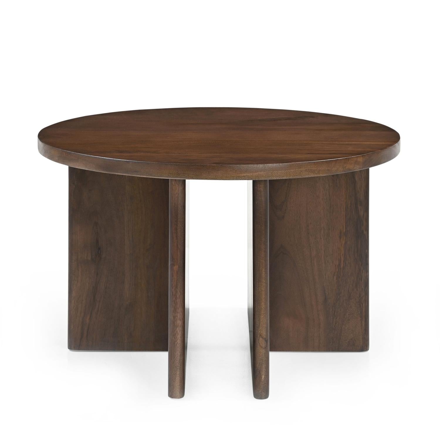 Couchtisch Jade Ø60cm - Dunkelbraun-Couchtische-Benoa-le canapé