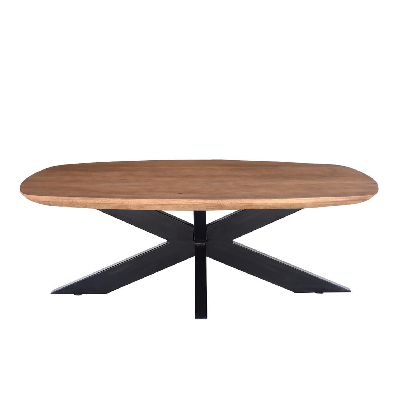 Couchtisch Jesper aus Mangoholz 120cm - Hellbraun-Couchtische-Livingfurn-le canapé