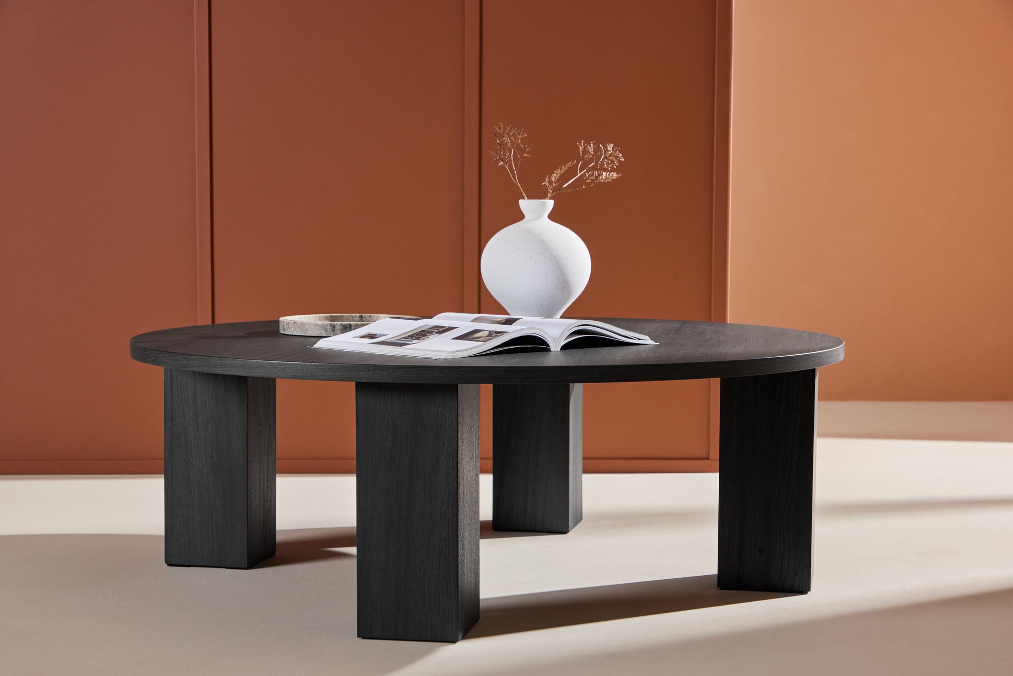 Couchtisch Juno Ø120cm - Schwarz-Couchtische-Venture Home-le canapé
