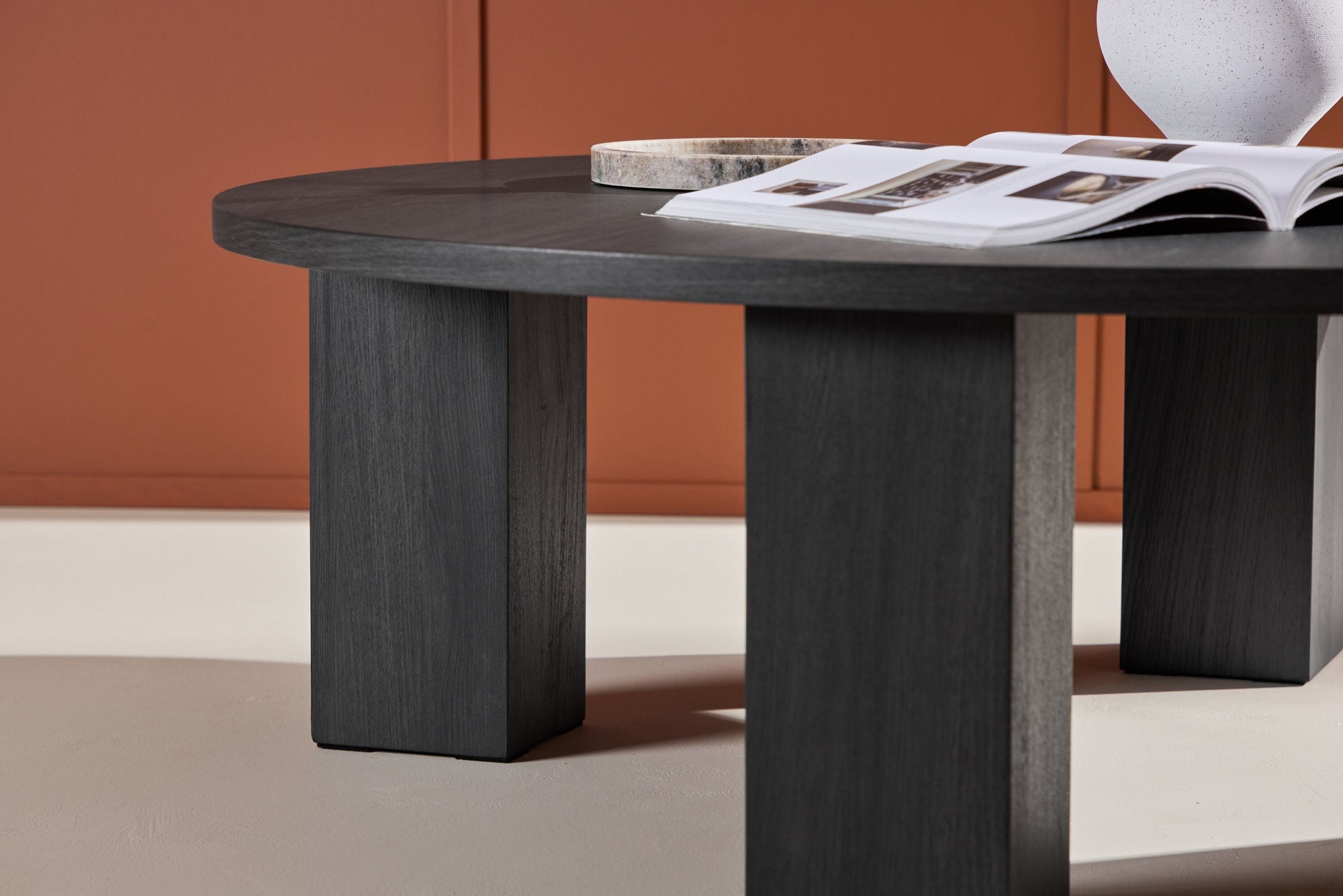 Couchtisch Juno Ø120cm - Schwarz-Couchtische-Venture Home-le canapé