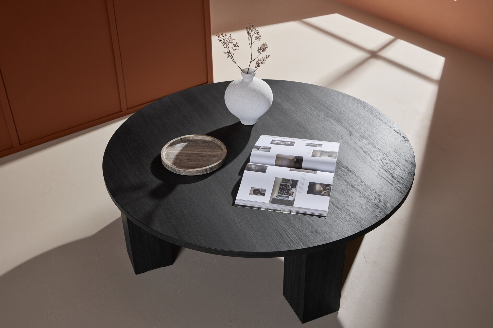 Couchtisch Juno Ø120cm - Schwarz-Couchtische-Venture Home-le canapé