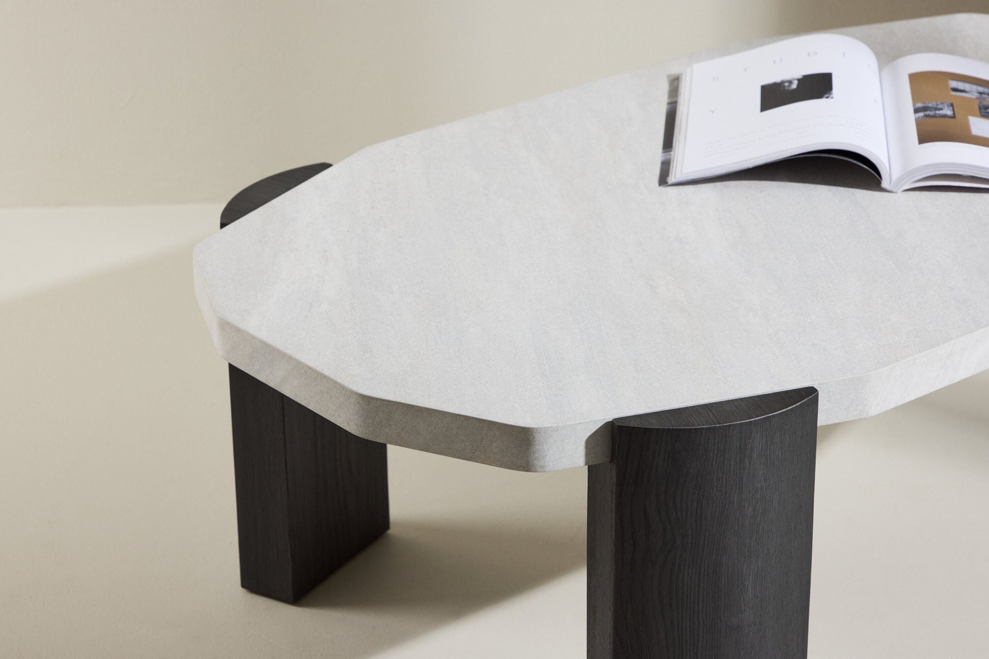 Couchtisch Kres 125cm - Hellgrau-Couchtische-Venture Home-le canapé
