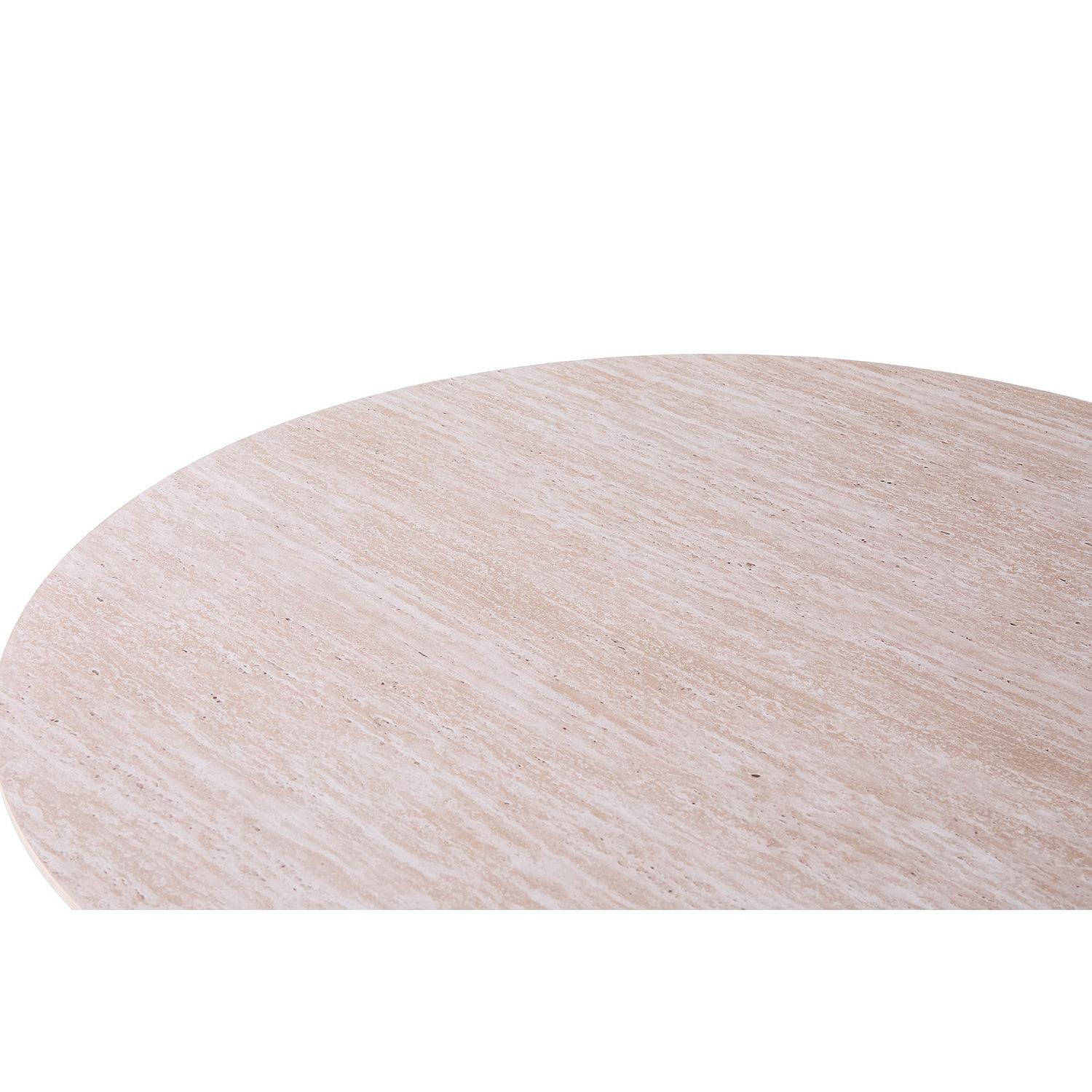 Couchtisch Lagos Ø80cm - Keramik Travertin Optik-Couchtisch-Rousseau-le canapé