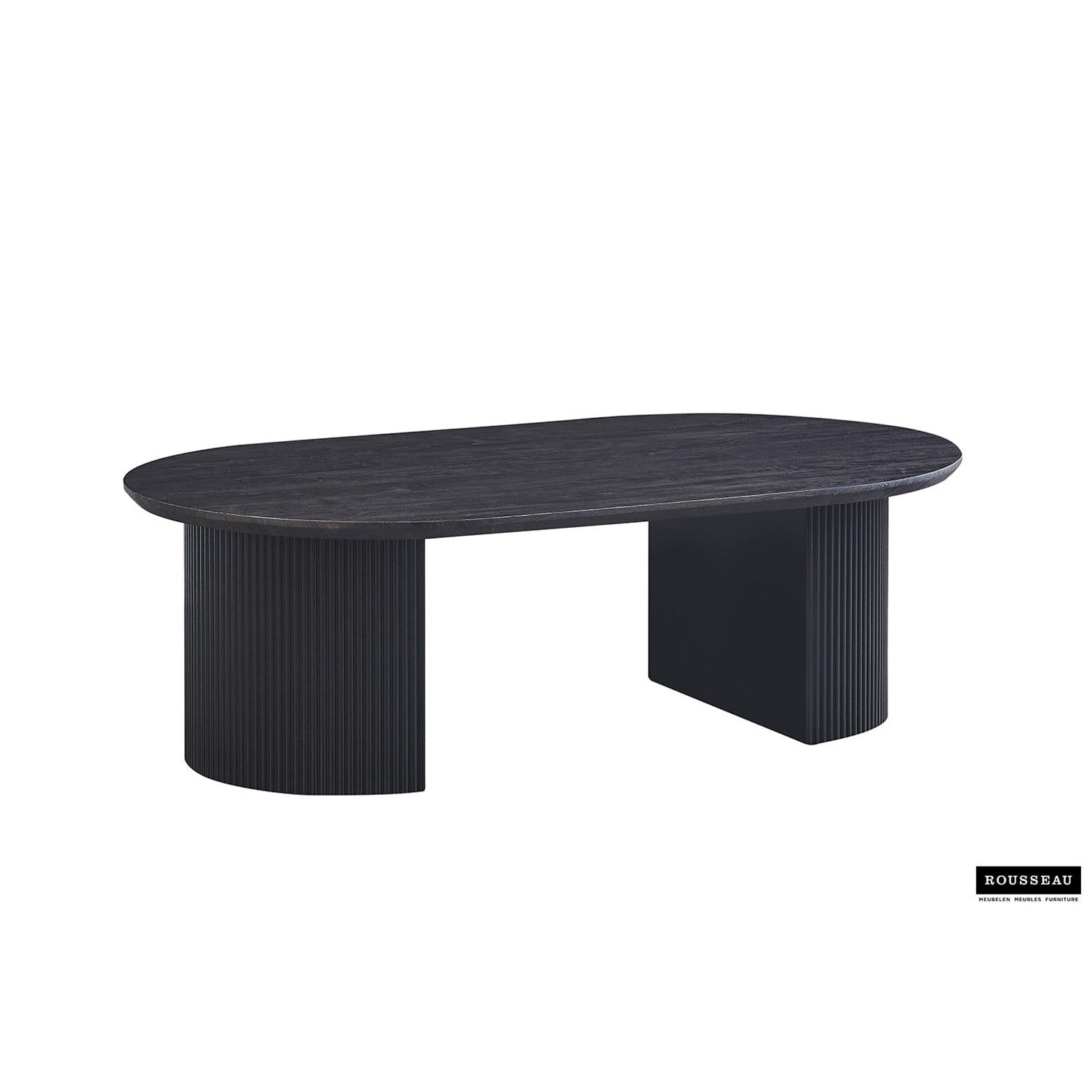 Couchtisch Lagos Oval 120cm - Dunkelbraun-Couchtisch-Rousseau-le canapé