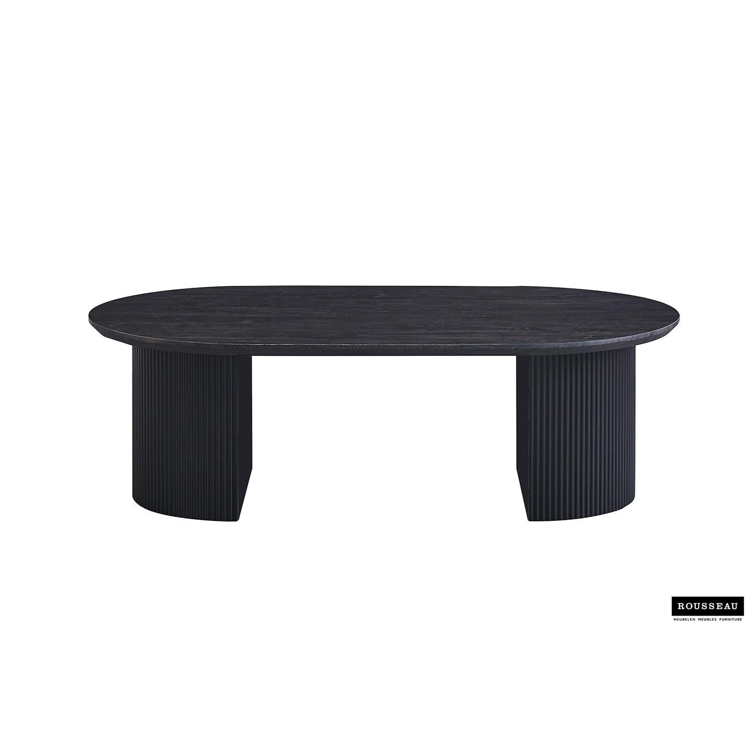 Couchtisch Lagos Oval 120cm - Dunkelbraun-Couchtisch-Rousseau-le canapé
