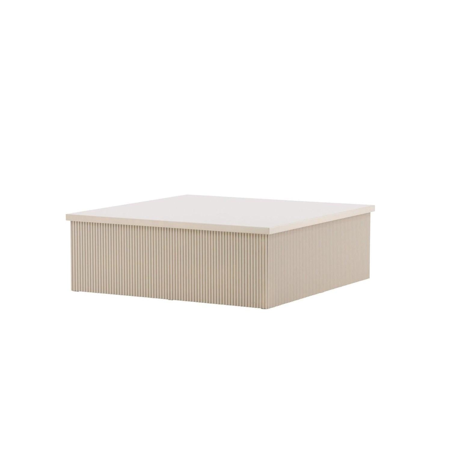 Couchtisch Lenox 90*90cm - Beige-Couchtisch-Venture Home-le canapé
