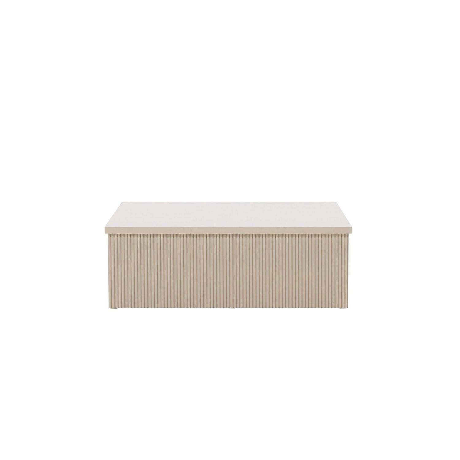 Couchtisch Lenox 90*90cm - Beige-Couchtische-Venture Home-le canapé