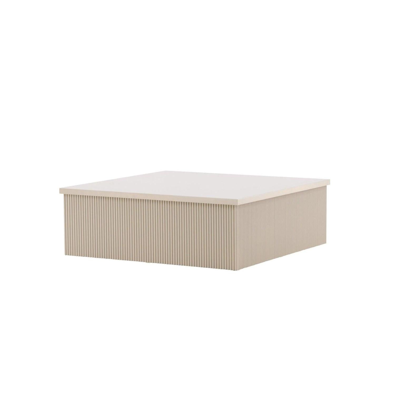 Couchtisch Lenox 90*90cm - Beige-Couchtische-Venture Home-le canapé
