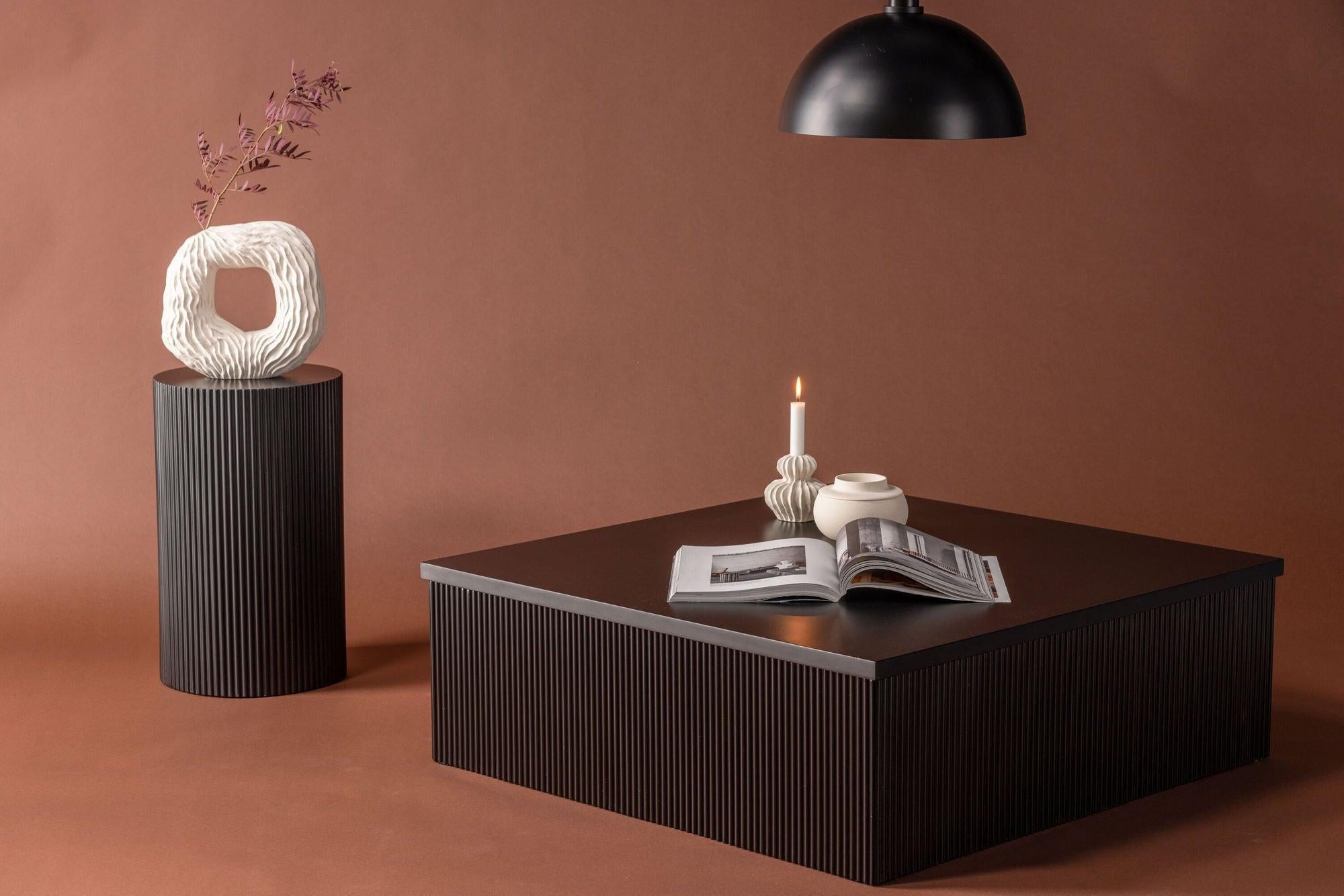 Couchtisch Lenox 90cm - Schwarz-Couchtisch-Venture Home-le canapé