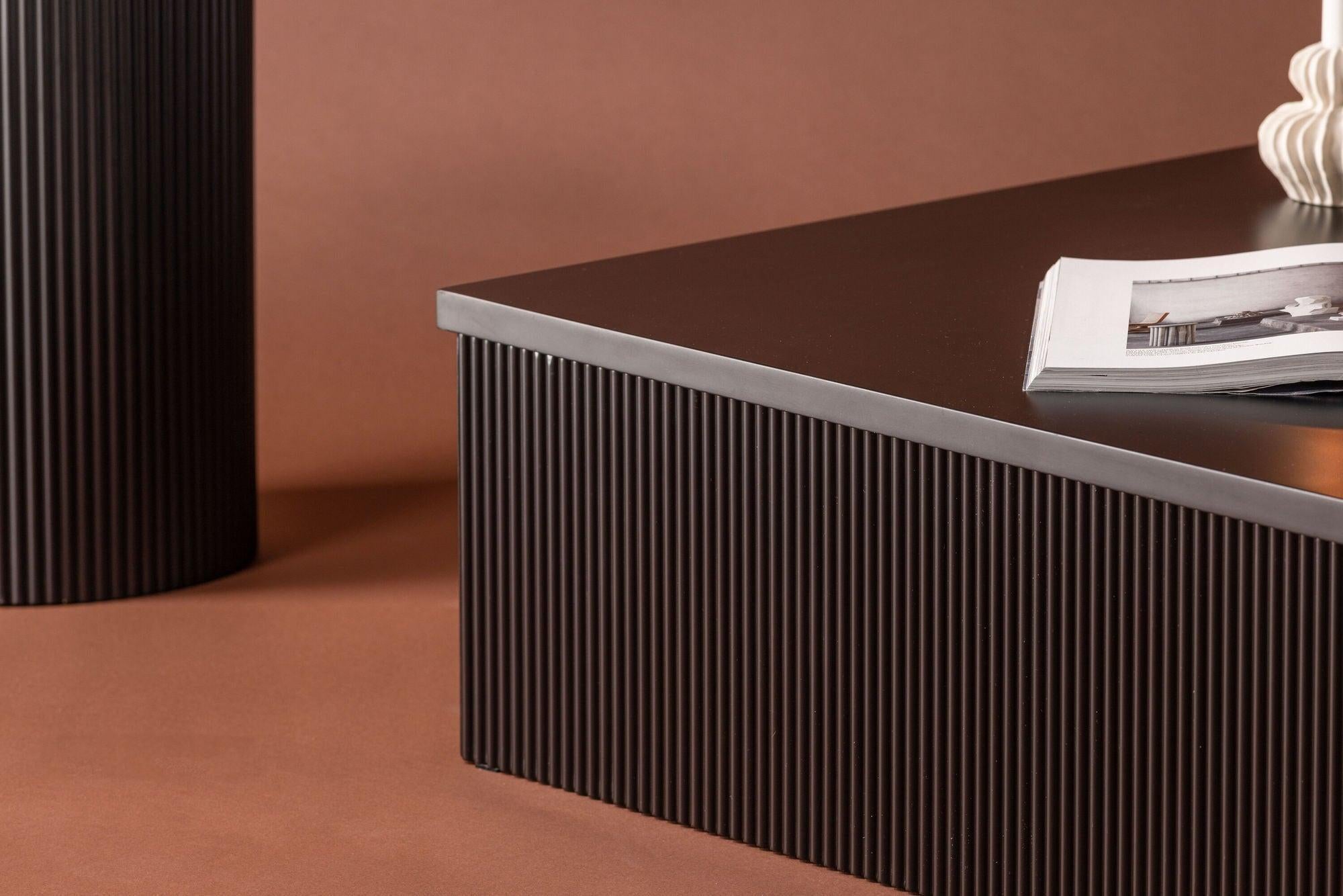 Couchtisch Lenox 90cm - Schwarz-Couchtisch-Venture Home-le canapé