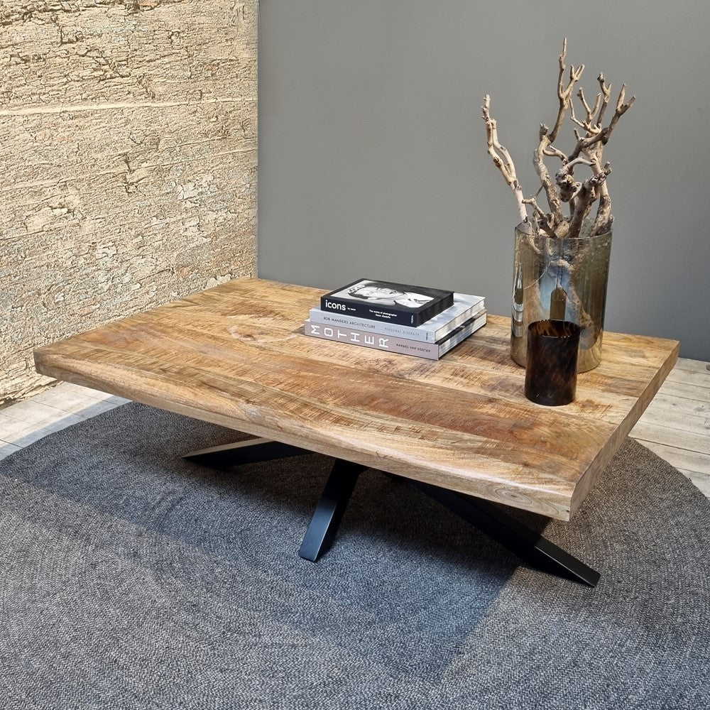 Couchtisch Live Edge 130cm - Natur-Couchtisch-Benoa-le canapé