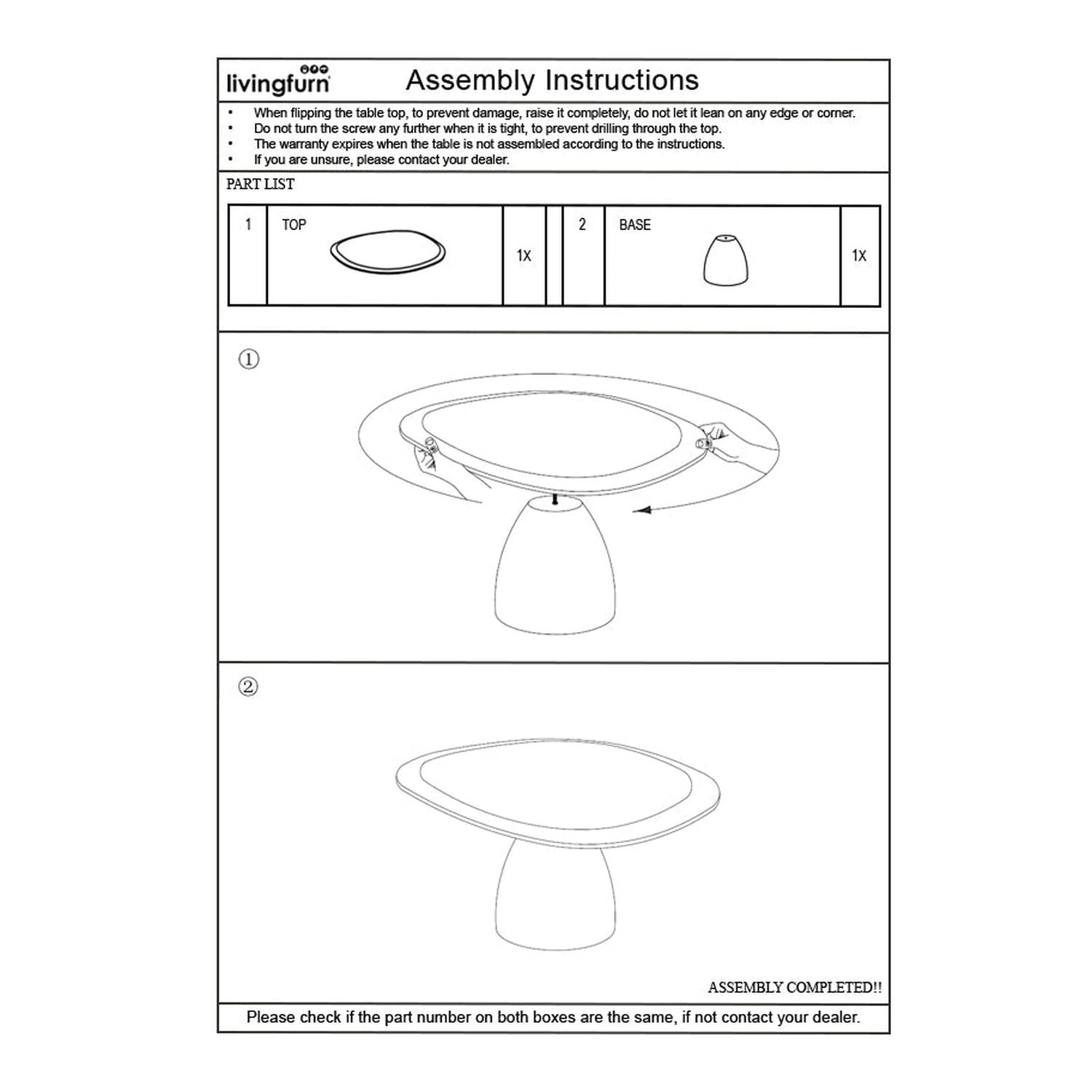 Couchtisch Marron - Braun-Couchtisch-Livingfurn-le canapé