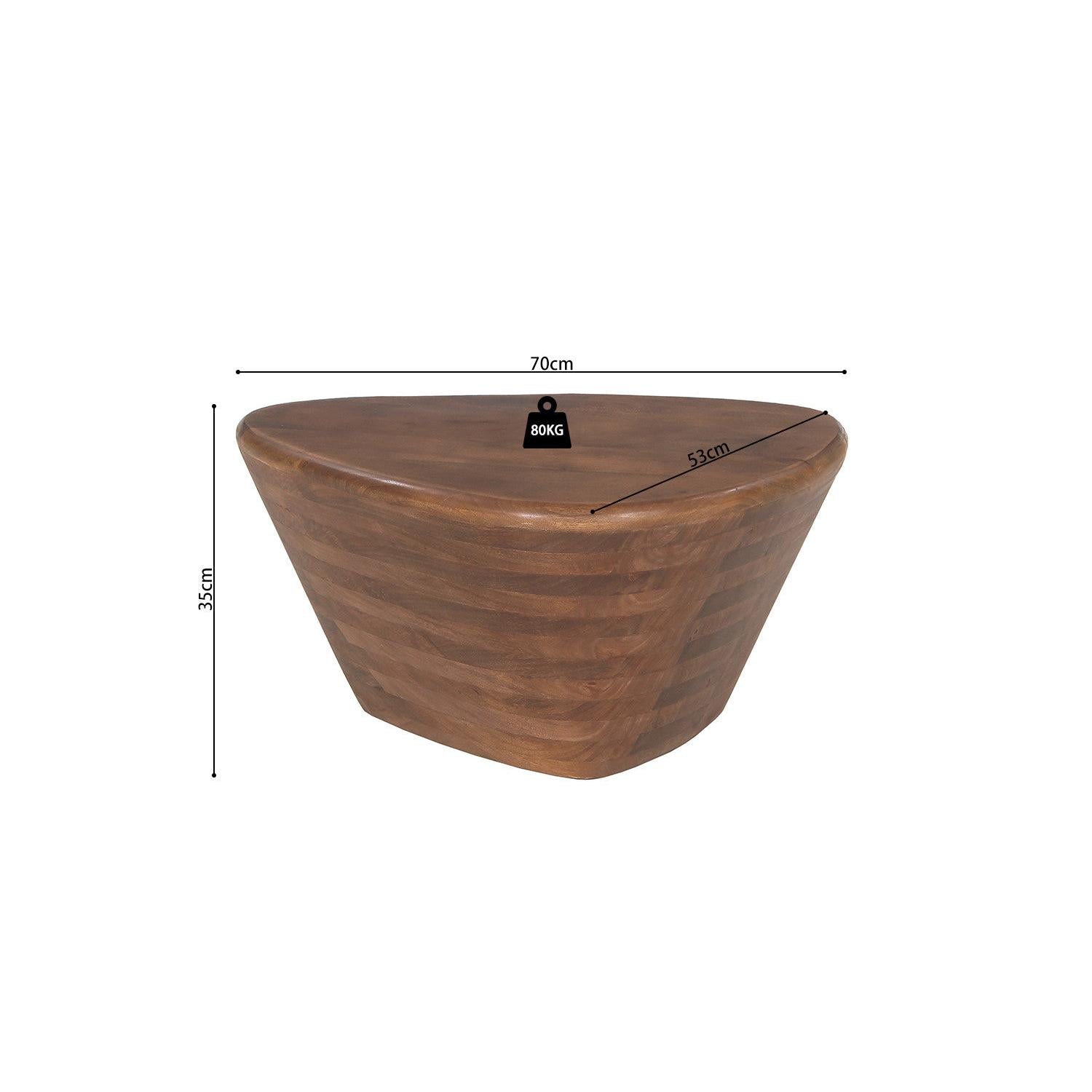 Couchtisch Matteo 70cm - Braun-Couchtisch-Rousseau-le canapé