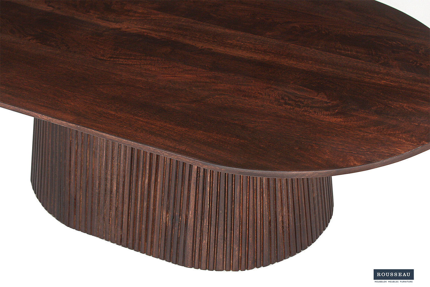 Couchtisch Miguel 120cm Oval - Dunkelbraun-Couchtisch-Rousseau-le canapé