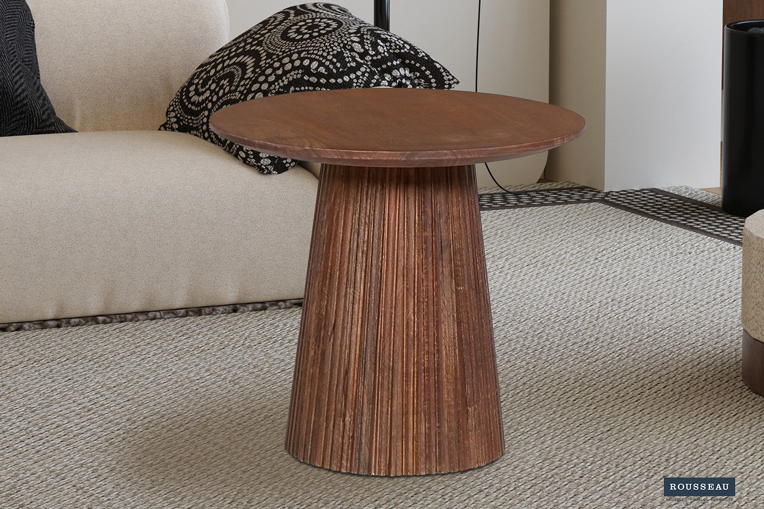 Couchtisch Miguel Ø50cm - Hellbraun-Couchtisch-Rousseau-le canapé