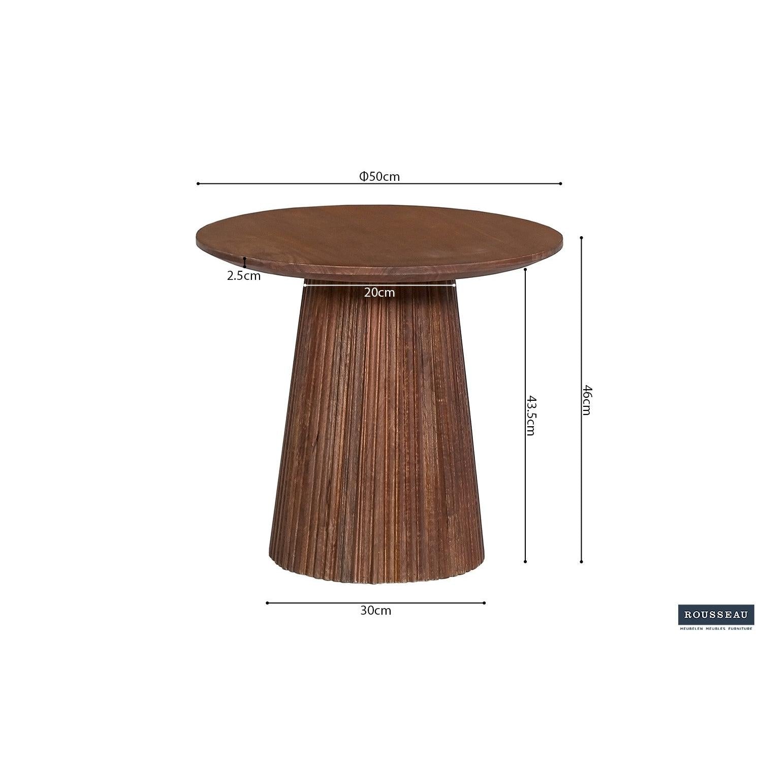 Couchtisch Miguel Ø50cm - Hellbraun-Couchtisch-Rousseau-le canapé