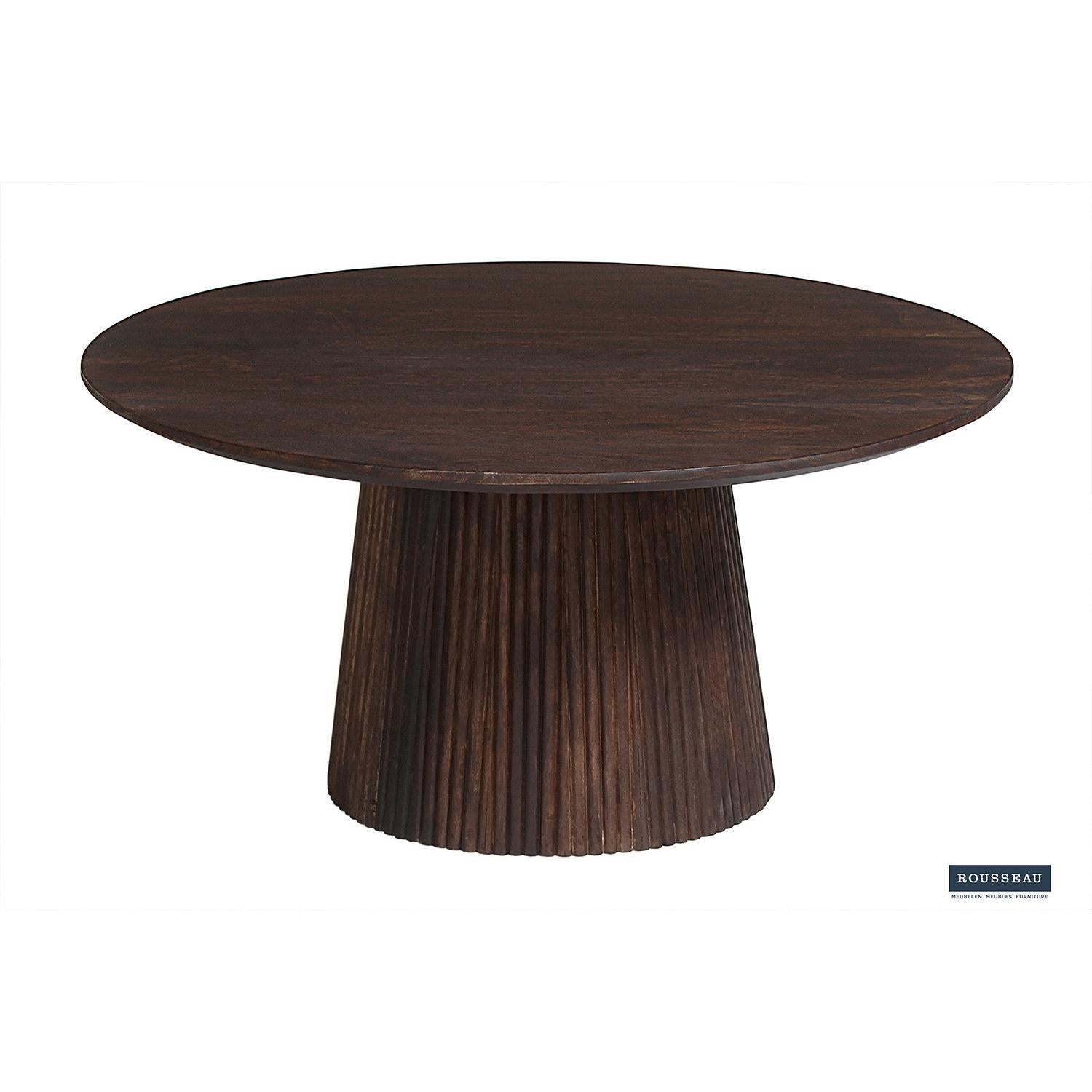 Couchtisch Miguel Ø80cm - Dunkelbraun-Couchtisch-Rousseau-le canapé
