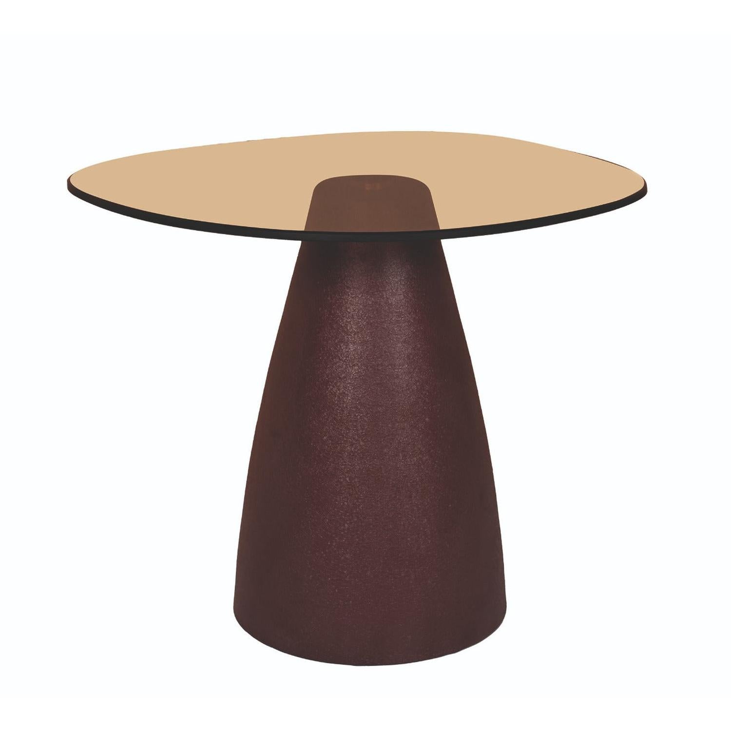 Couchtisch Mylon mit Rauchglasplatte 50cm - Bordeaux-Couchtische-Livingfurn-le canapé