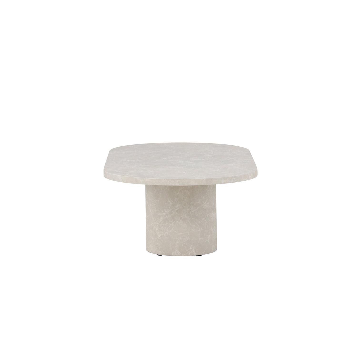 Couchtisch Narvik 120cm - Beige Marmoroptik-Couchtisch-Venture Home-le canapé