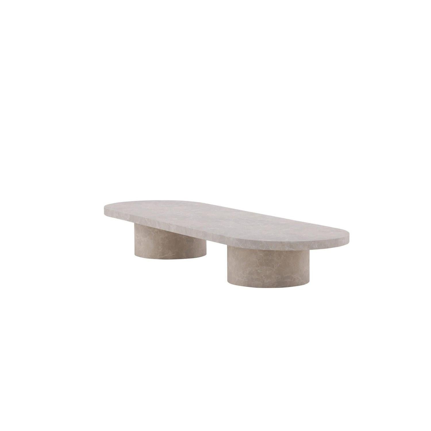 Couchtisch Narvik 190cm - Beige-Couchtisch-Venture Home-le canapé