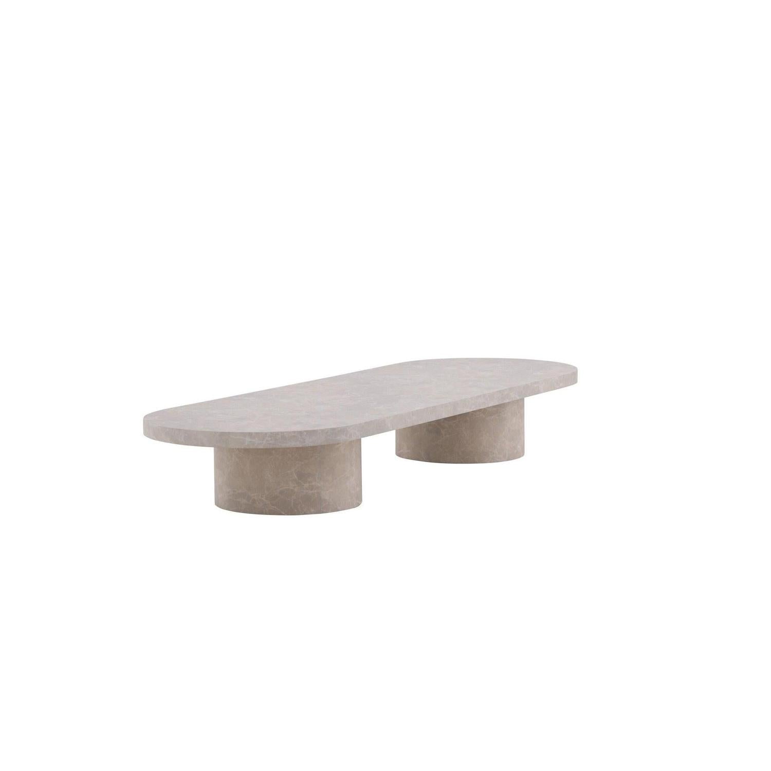 Couchtisch Narvik 190cm - Beige-Couchtisch-Venture Home-le canapé