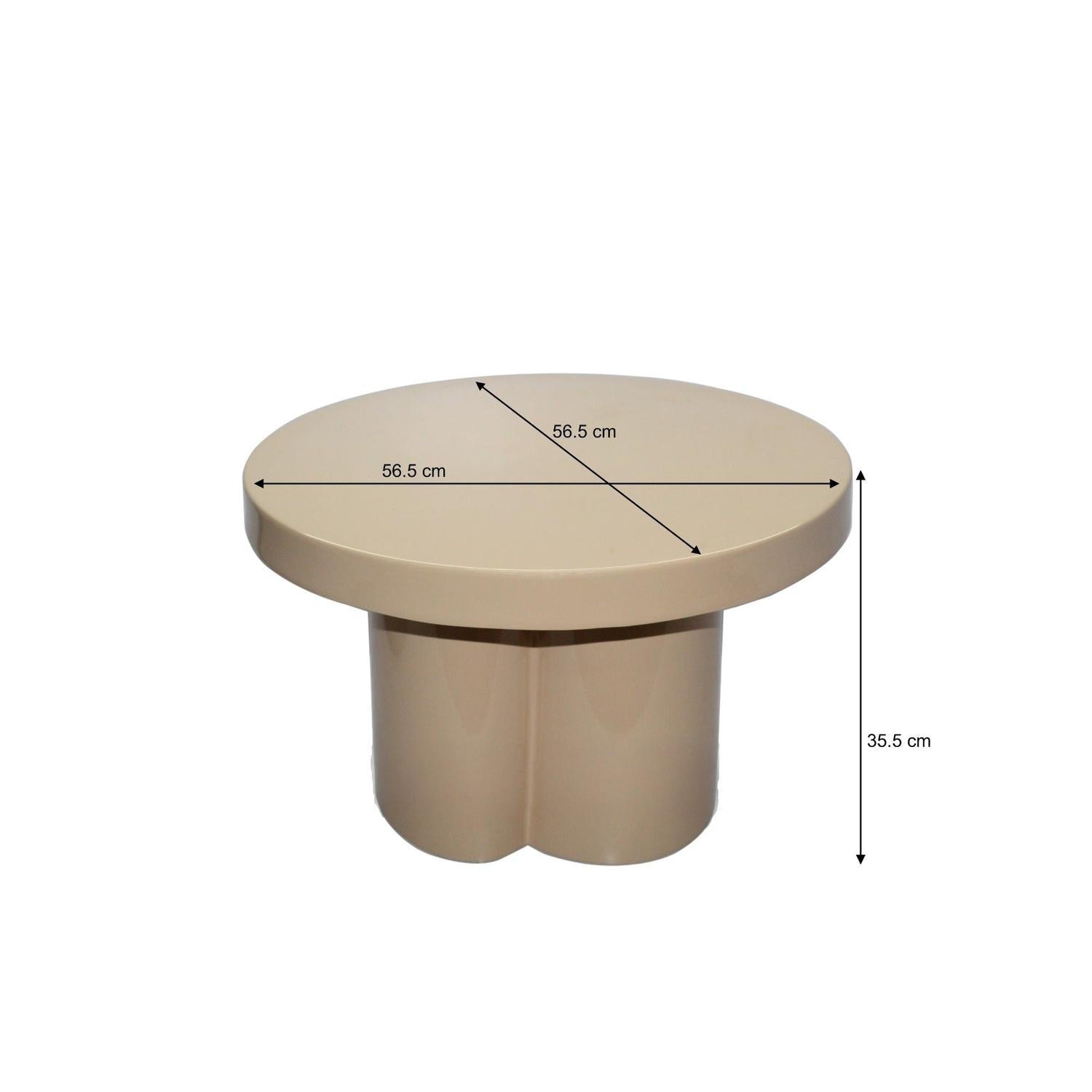 Couchtisch Noa Ø57cm - Beige-Couchtische-Livingfurn-le canapé