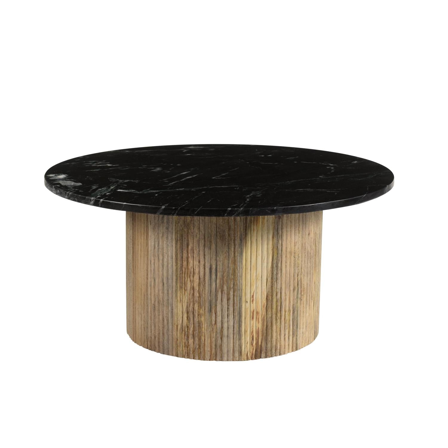 Couchtisch Nova Ø70cm - Schwarz-Couchtische-Livingfurn-le canapé