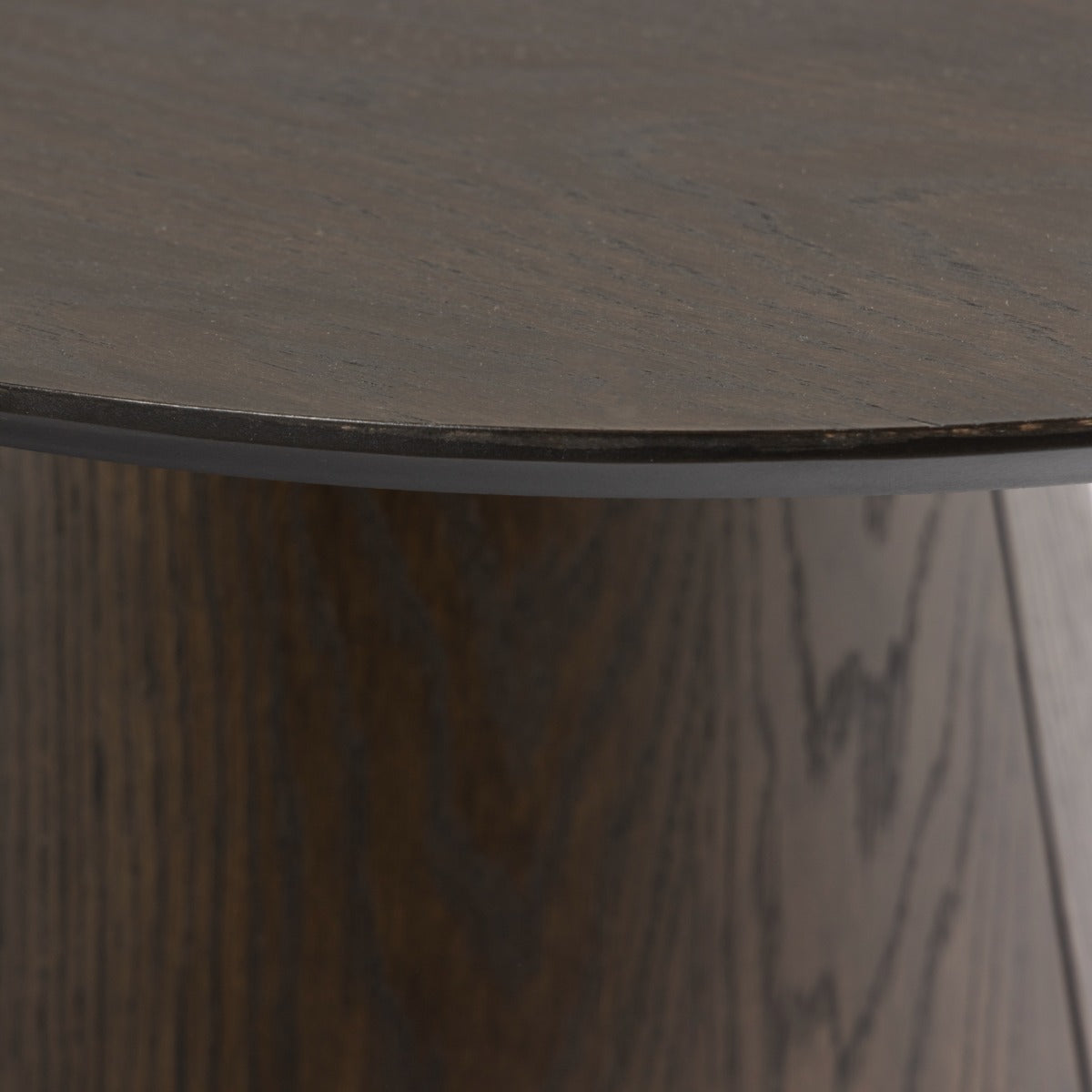Couchtisch Novero Oval 120 aus Eichenholz - Dunkelbraun-Couchtische-Livingfurn-le canapé