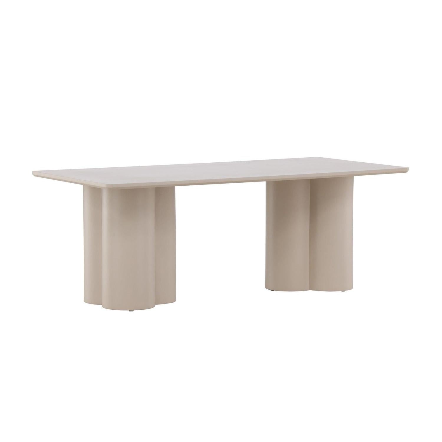Couchtisch Olivia 120cm - Beige-Couchtische-Venture Home-le canapé