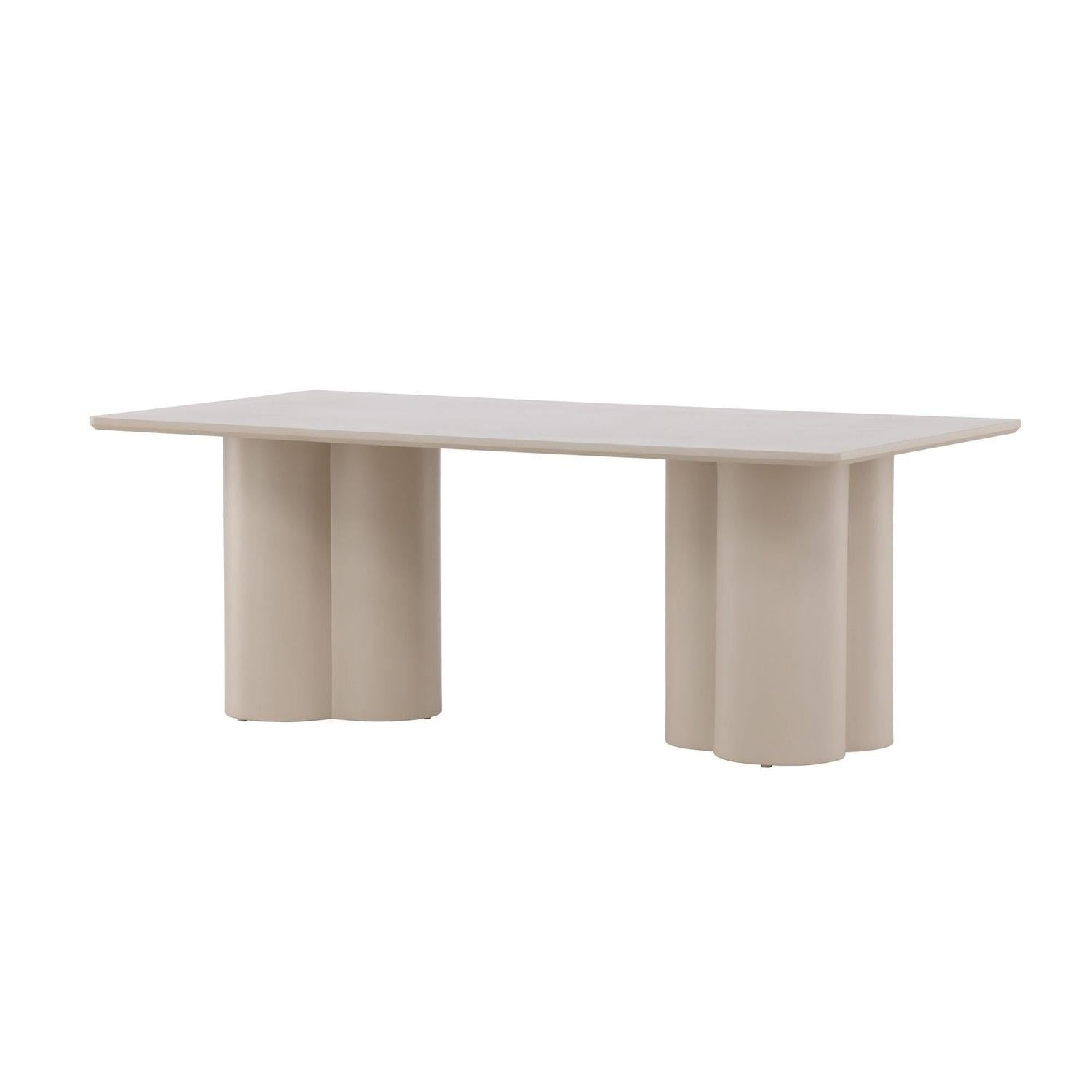 Couchtisch Olivia 120cm - Beige-Couchtische-Venture Home-le canapé