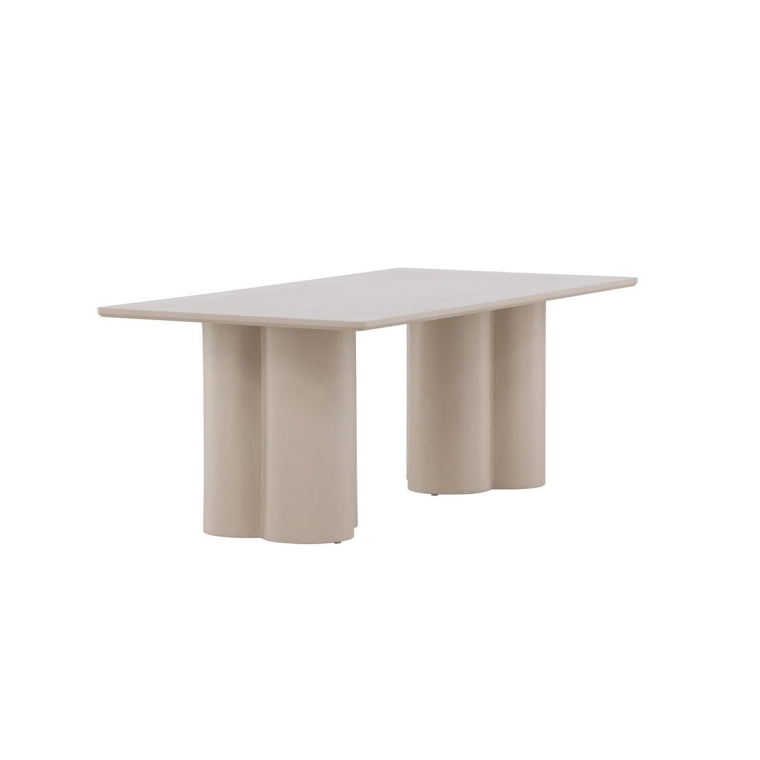 Couchtisch Olivia 120cm - Beige-Couchtische-Venture Home-le canapé