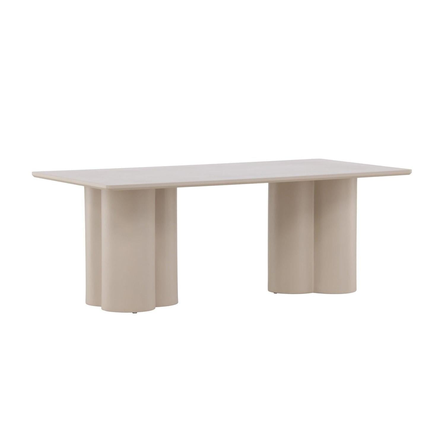 Couchtisch Olivia 120cm - Beige-Couchtische-Venture Home-le canapé