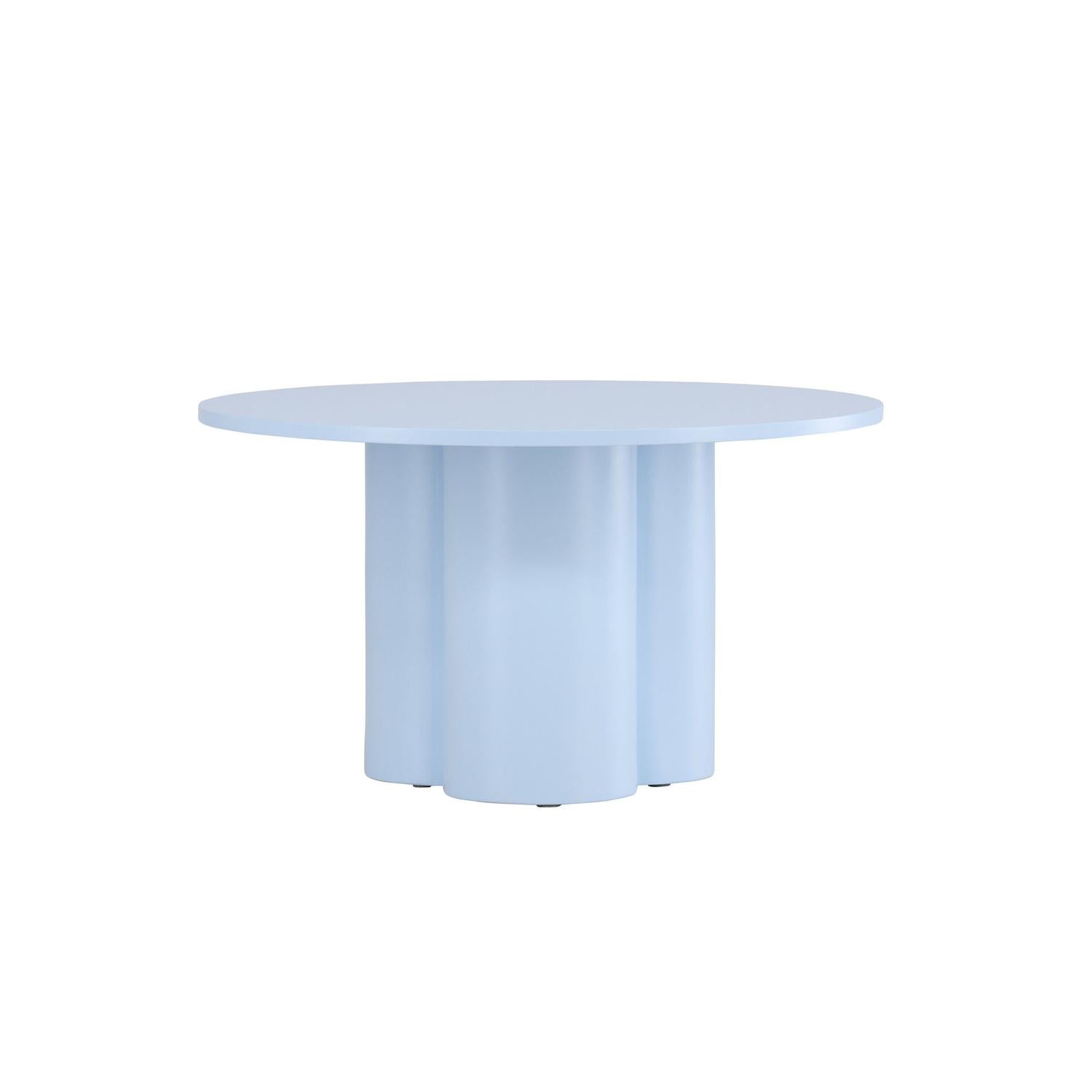 Couchtisch Olivia Ø80cm - Babyblau-Couchtisch-Venture Home-le canapé