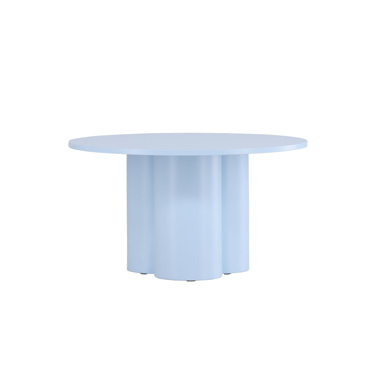 Couchtisch Olivia Ø80cm - Babyblau-Couchtisch-Venture Home-le canapé