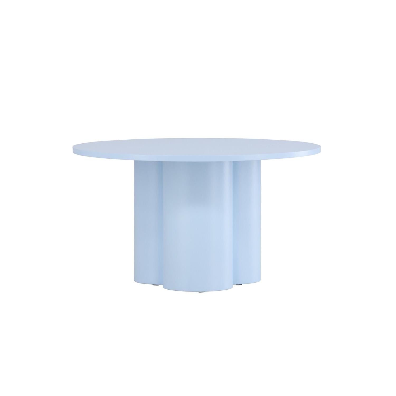 Couchtisch Olivia Ø80cm - Babyblau-Couchtisch-Venture Home-le canapé