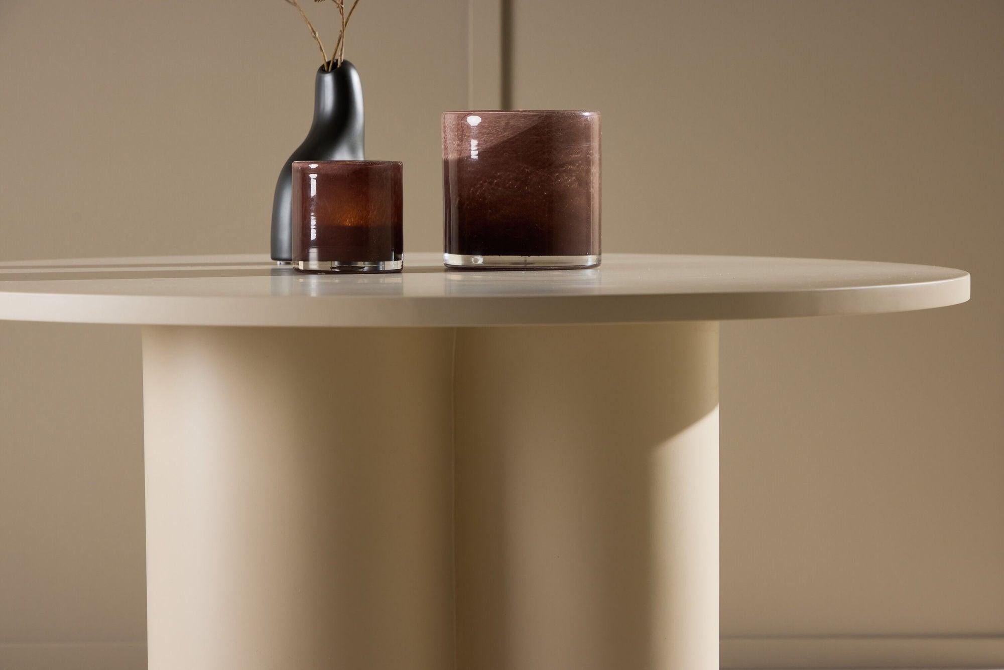 Couchtisch Olivia Ø80cm - Beige-Couchtisch-Venture Home-le canapé