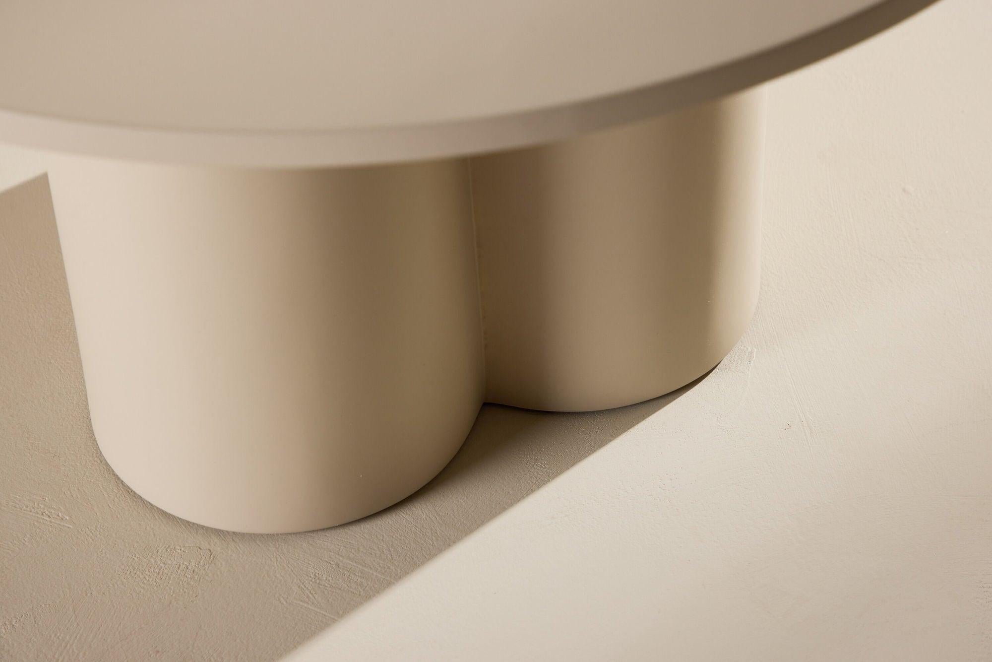 Couchtisch Olivia Ø80cm - Beige-Couchtisch-Venture Home-le canapé