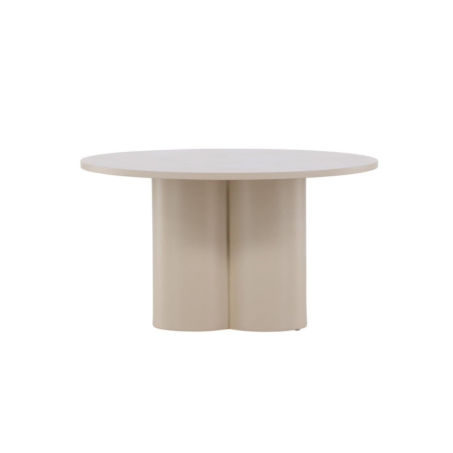 Couchtisch Olivia Ø80cm - Beige-Couchtisch-Venture Home-le canapé