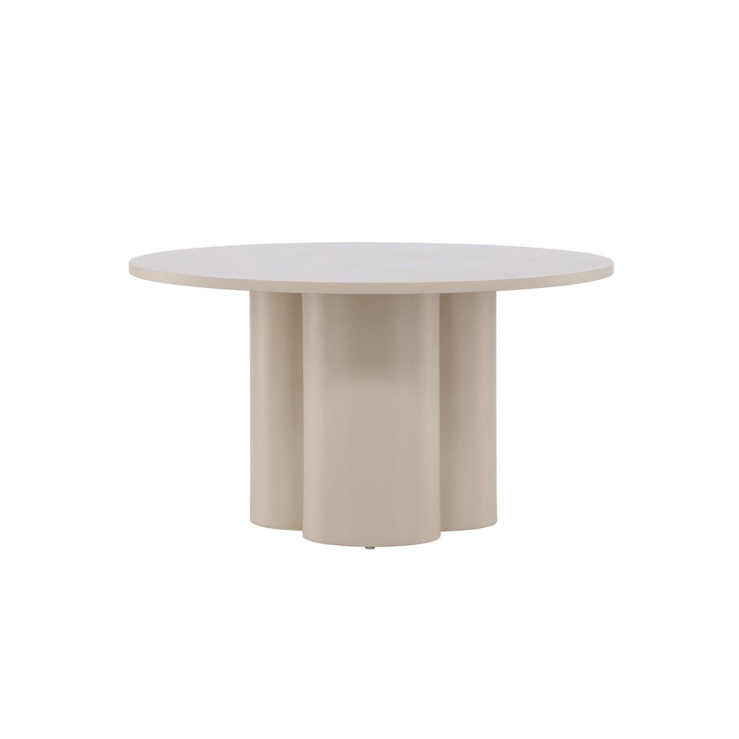 Couchtisch Olivia Ø80cm - Beige-Couchtisch-Venture Home-le canapé