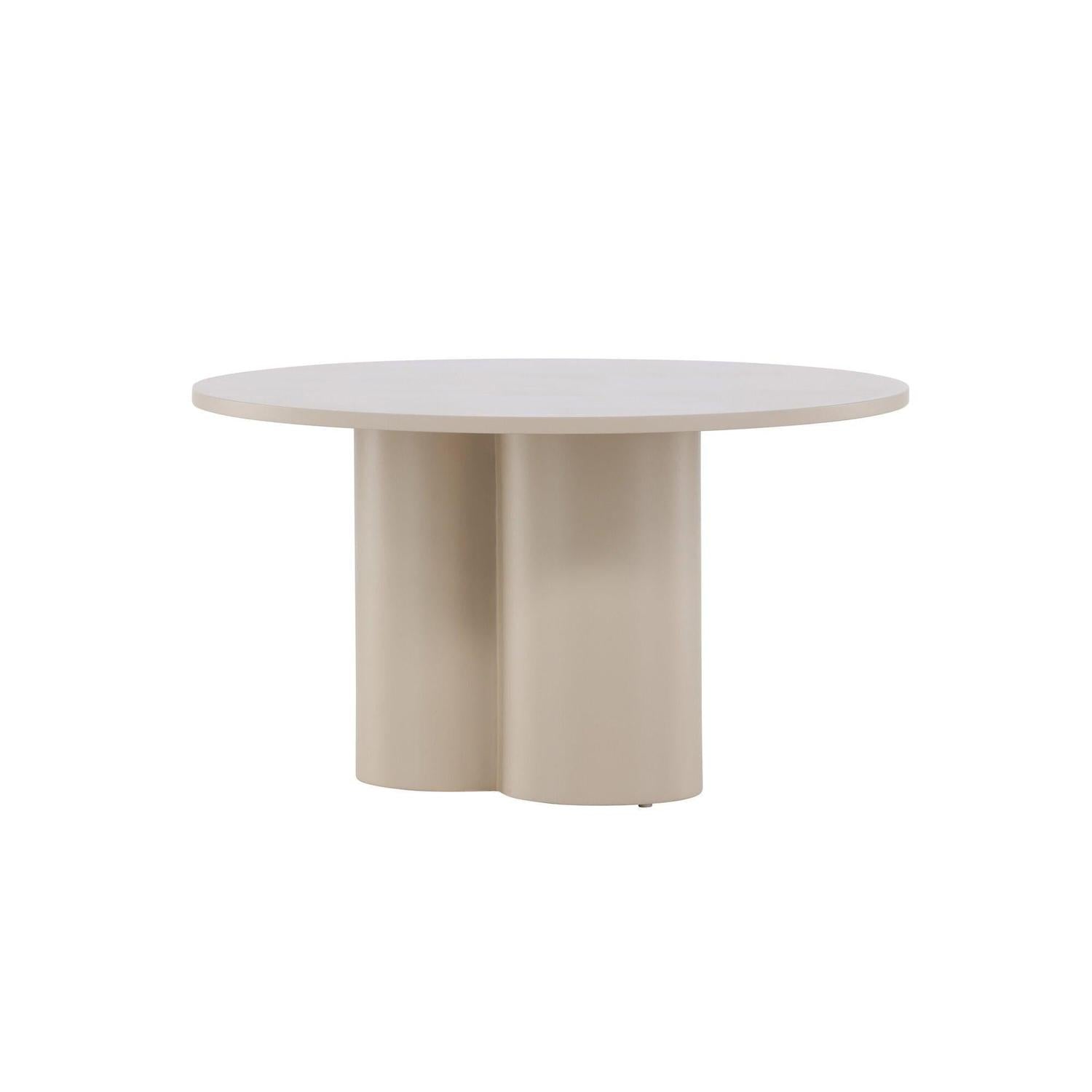 Couchtisch Olivia Ø80cm - Beige-Couchtische-Venture Home-le canapé