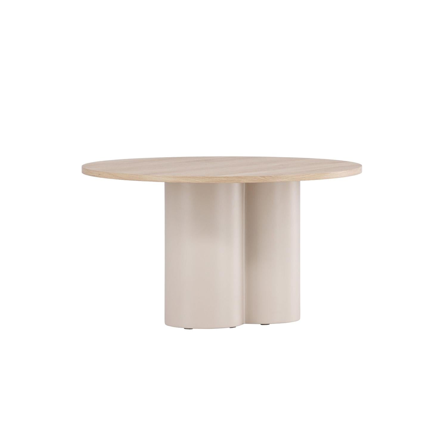 Couchtisch Olivia Ø80cm - Cremeweiß-Couchtische-Venture Home-le canapé