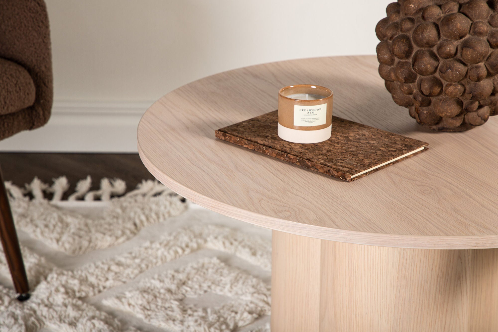 Couchtisch Olivia Ø80cm - Hellbraun-Couchtisch-Venture Home-le canapé