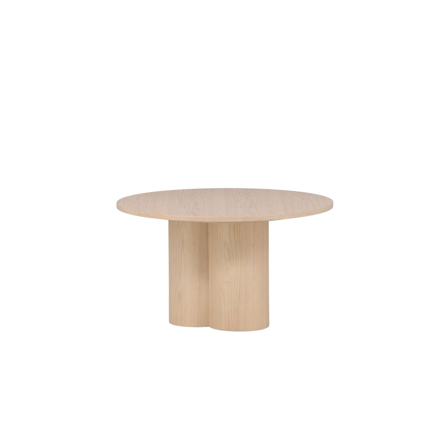 Couchtisch Olivia Ø80cm - Kalkweiß-Couchtisch-Venture Home-le canapé